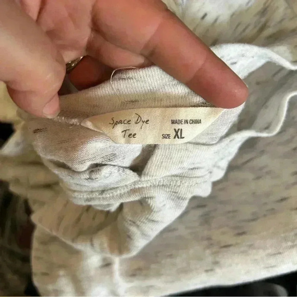 Spring & Mercer Women's Super Soft Comfy Long Sleeve Dye Tunic Tee Light Grey XL - Picture 4 of 6
